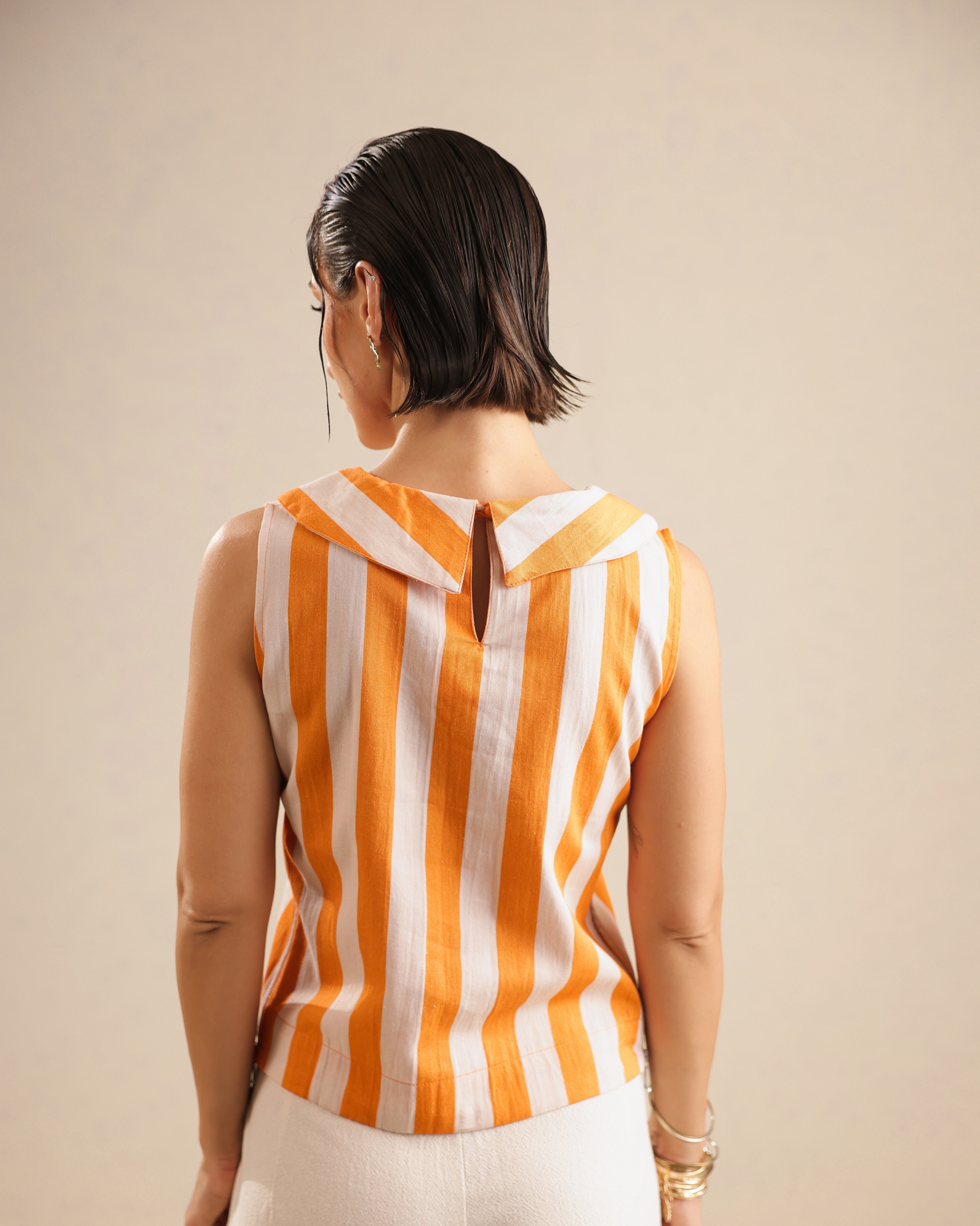 Umi Tie Collared Top