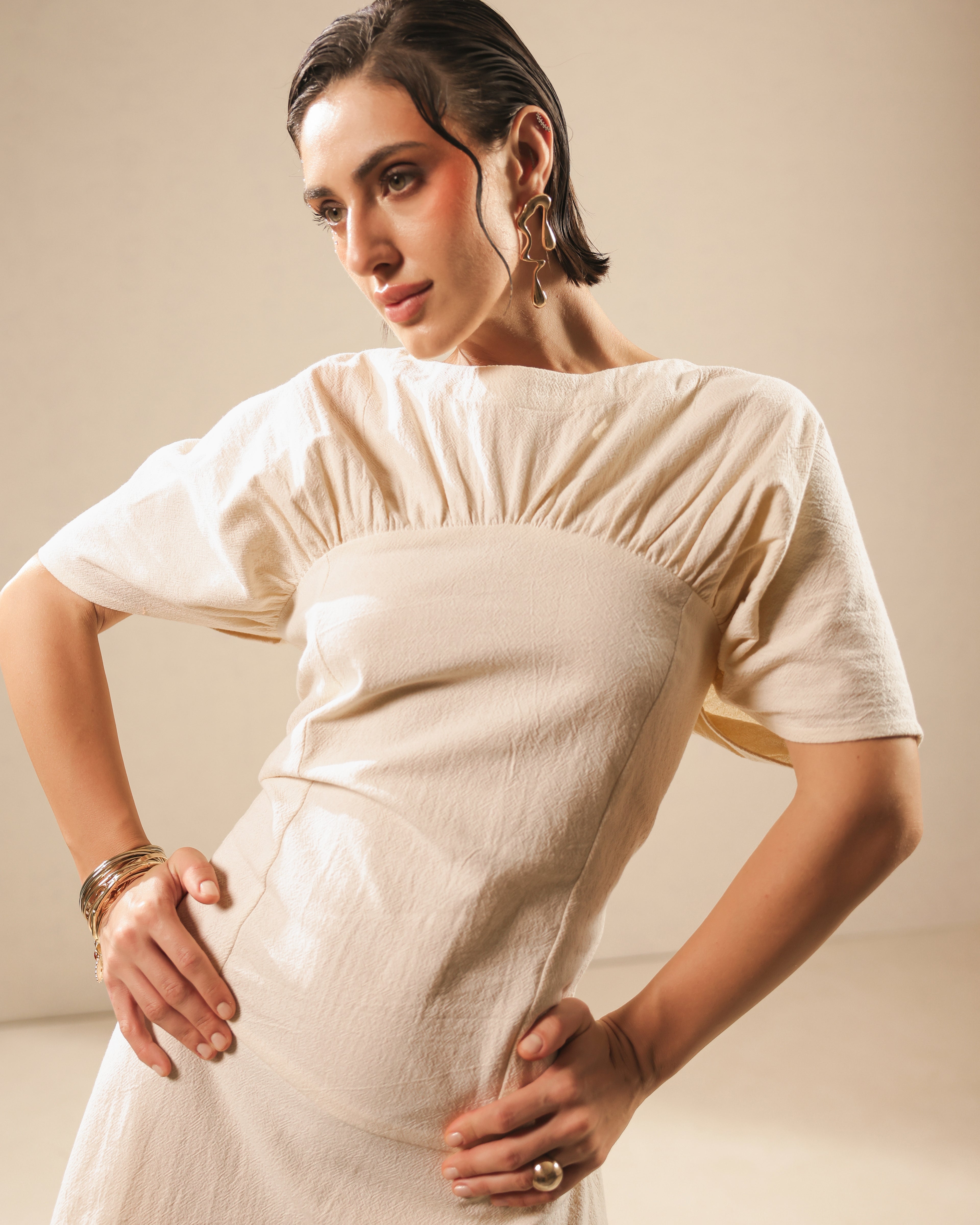 Lizzy High Neck Dress