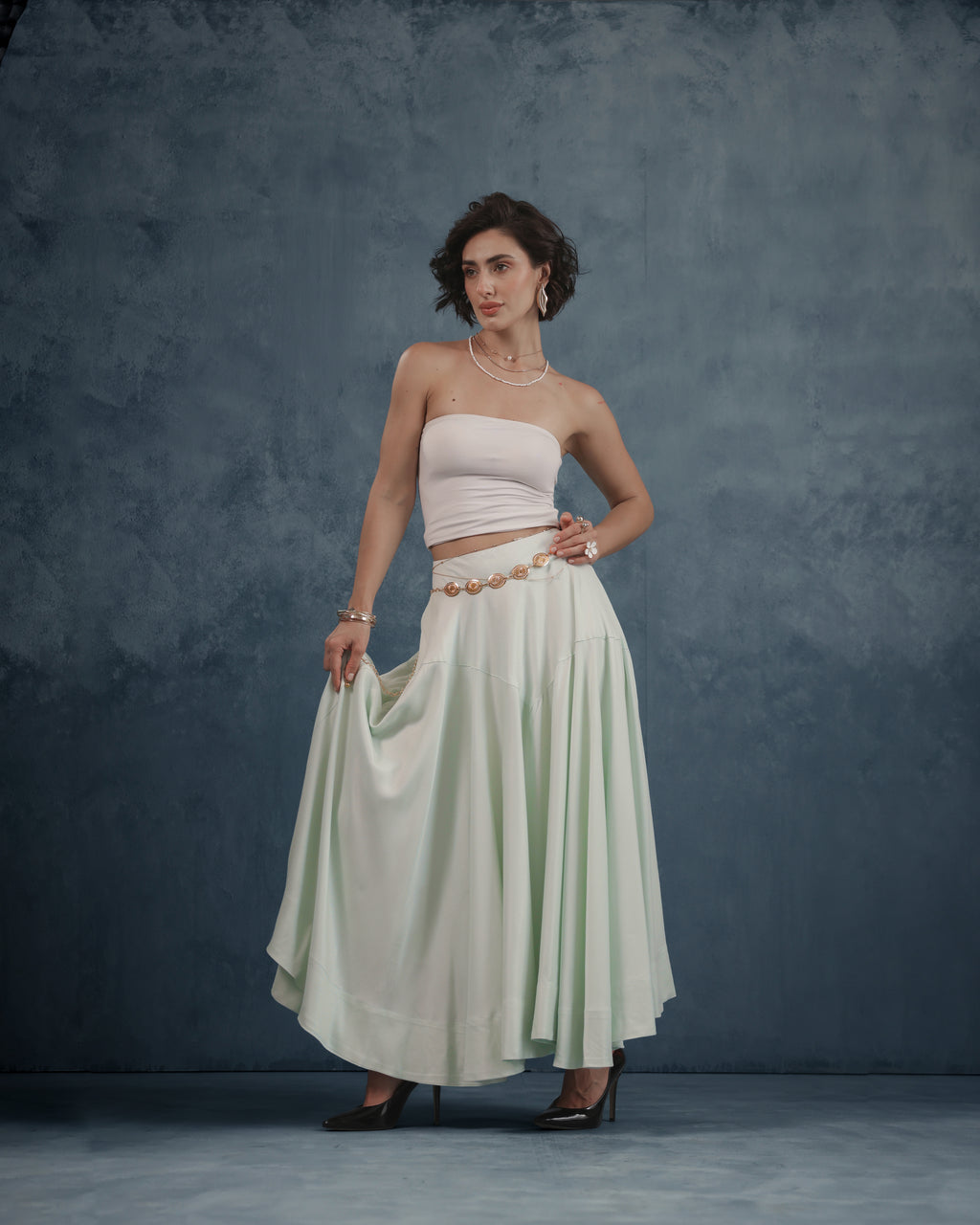 Meera High-Low Skirt