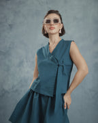 Charlotte Wrap Tie Top