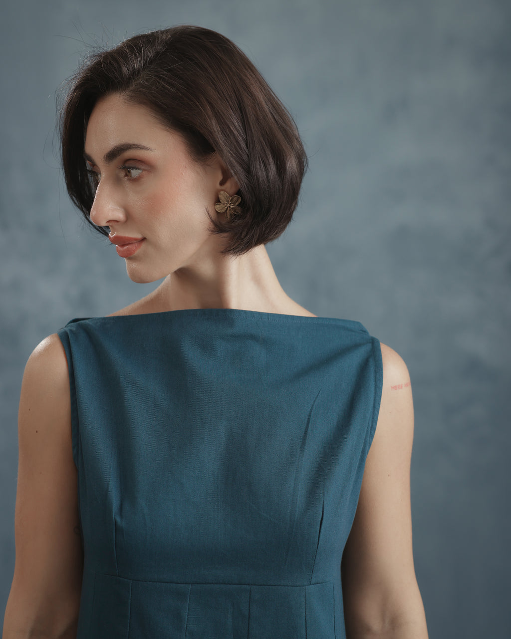 Zoya Pleated Mini Dress