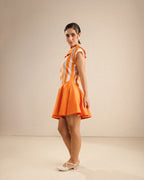 Bella Collared Flared Dress