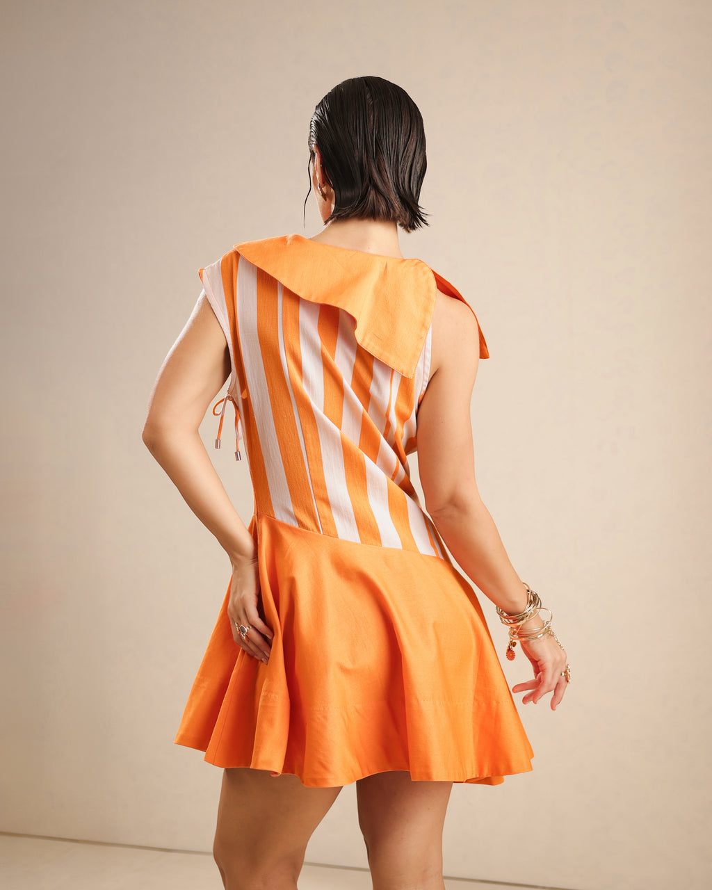 Bella Collared Flared Dress